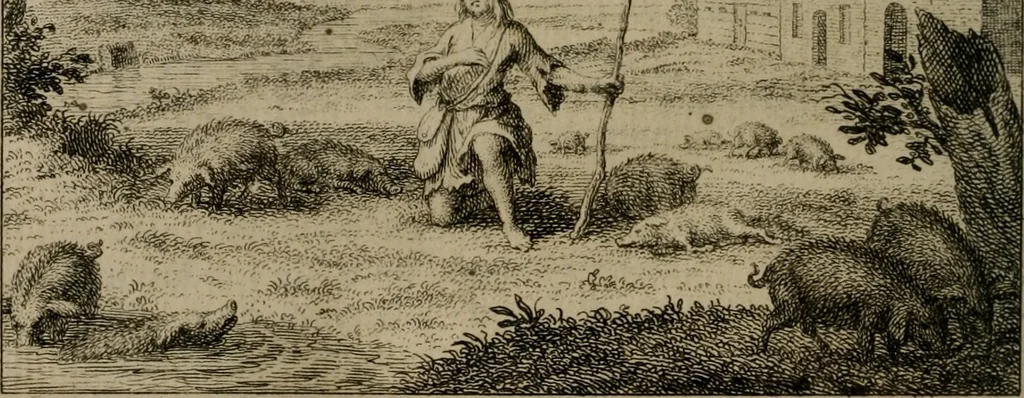 An illustration from Leerzaame zinnebeelden, 1757, leaf 441