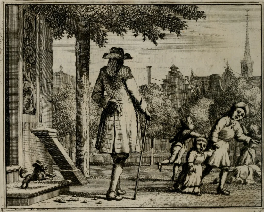 An illustration from Leerzaame zinnebeelden, 1757, leaf 45