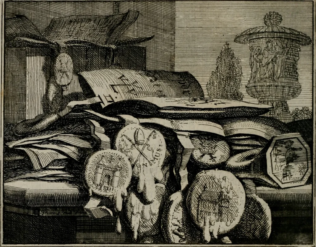 An illustration from Leerzaame zinnebeelden, 1757, leaf 49
