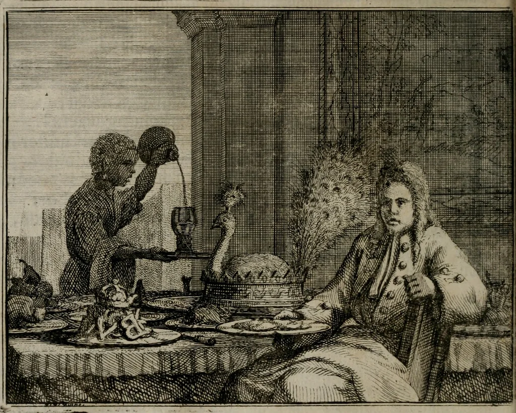 An illustration from Leerzaame zinnebeelden, 1757, leaf 57