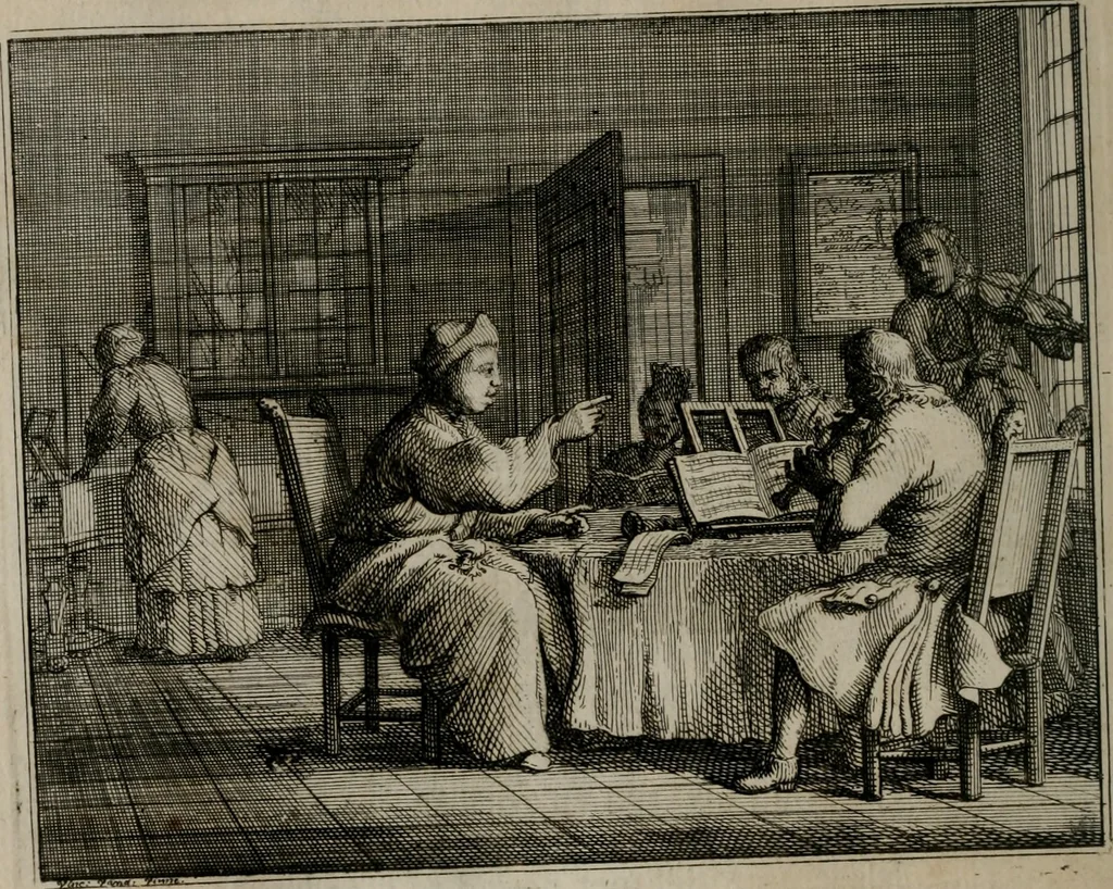 An illustration from Leerzaame zinnebeelden, 1757, leaf 79
