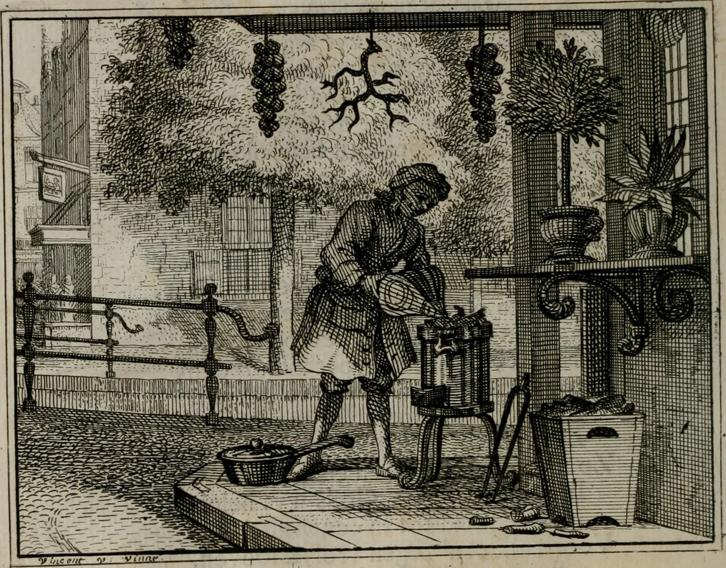 An illustration from Leerzaame zinnebeelden, 1757, leaf 99