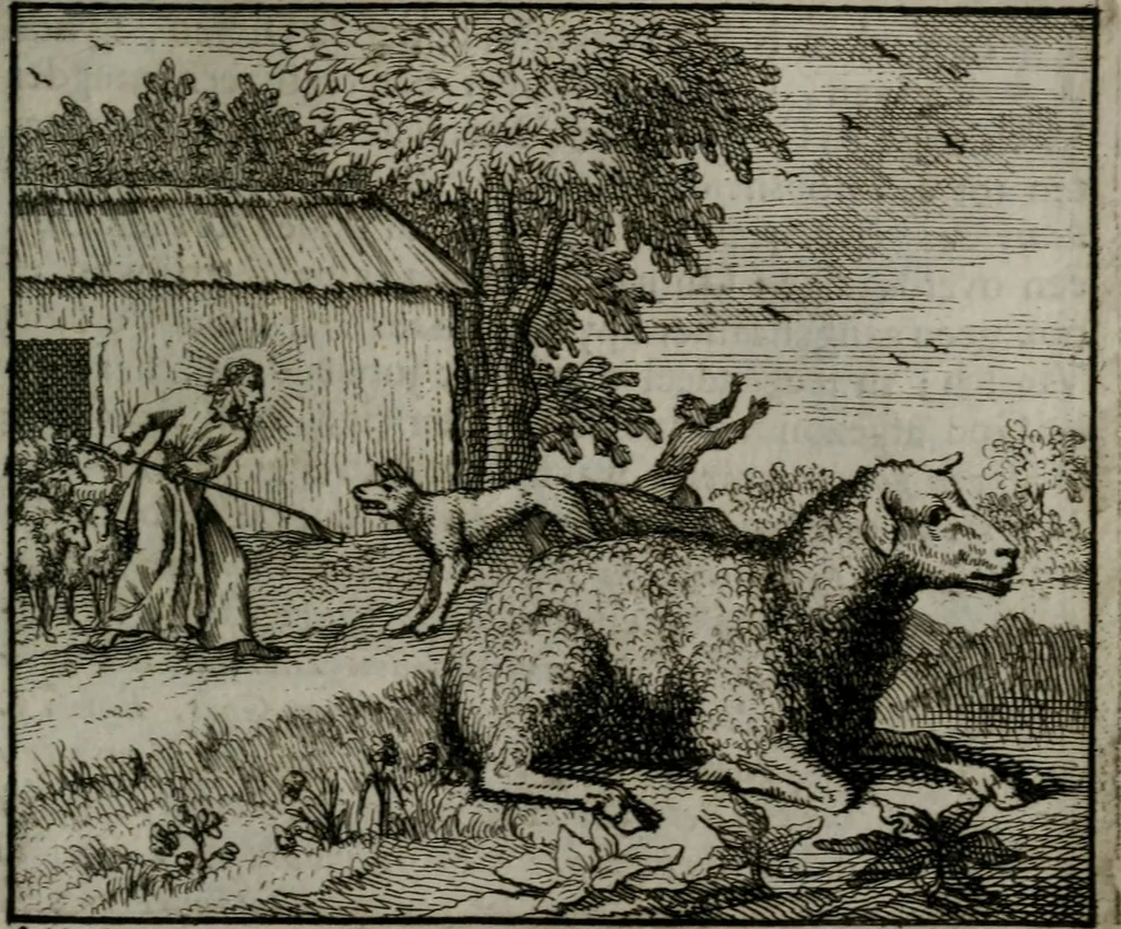 An illustration from Leerzame zinnebeelden : bestaande in christelyke bedenkingen door vergelykinge eeniger schepfelen ..., 1704, leaf 102