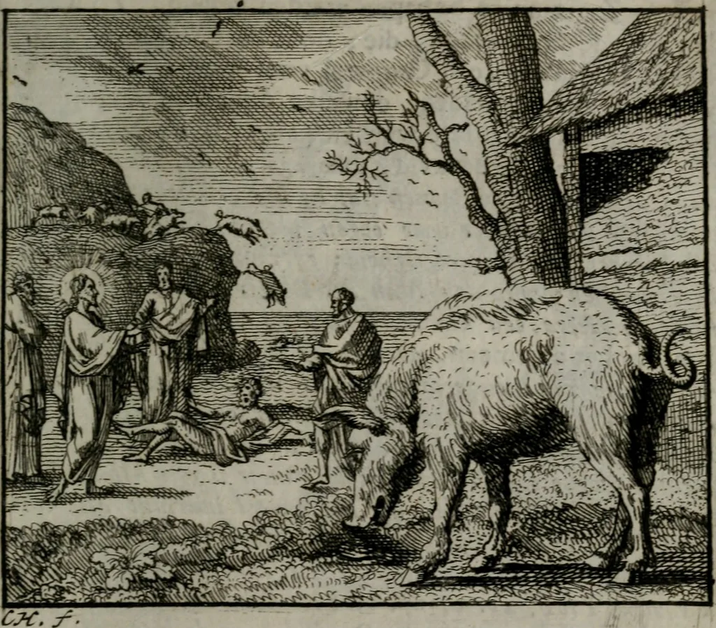 An illustration from Leerzame zinnebeelden : bestaande in christelyke bedenkingen door vergelykinge eeniger schepfelen ..., 1704, leaf 104