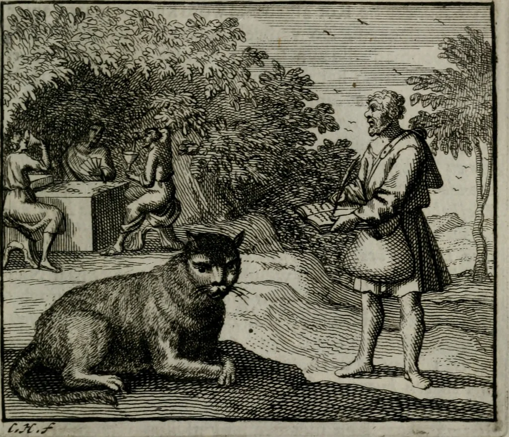 An illustration from Leerzame zinnebeelden : bestaande in christelyke bedenkingen door vergelykinge eeniger schepfelen ..., 1704, leaf 110