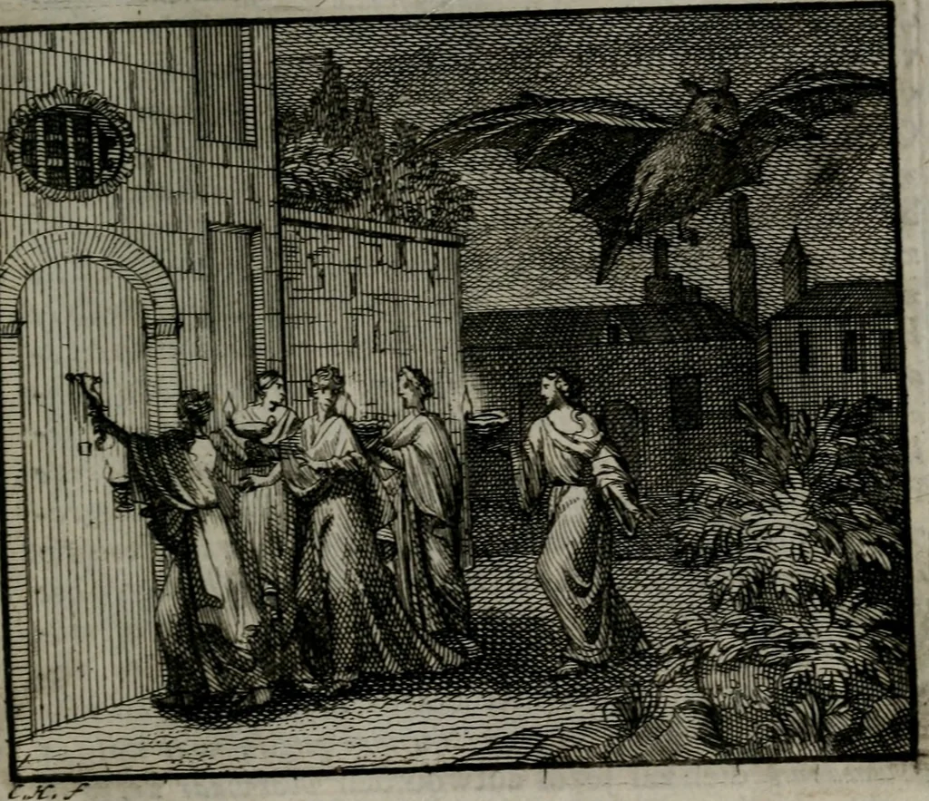 An illustration from Leerzame zinnebeelden : bestaande in christelyke bedenkingen door vergelykinge eeniger schepfelen ..., 1704, leaf 114