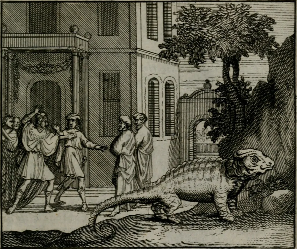 An illustration from Leerzame zinnebeelden : bestaande in christelyke bedenkingen door vergelykinge eeniger schepfelen ..., 1704, leaf 122