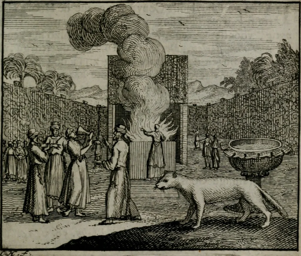 An illustration from Leerzame zinnebeelden : bestaande in christelyke bedenkingen door vergelykinge eeniger schepfelen ..., 1704, leaf 132