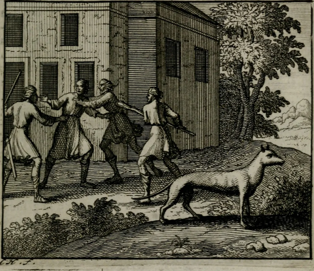 An illustration from Leerzame zinnebeelden : bestaande in christelyke bedenkingen door vergelykinge eeniger schepfelen ..., 1704, leaf 136
