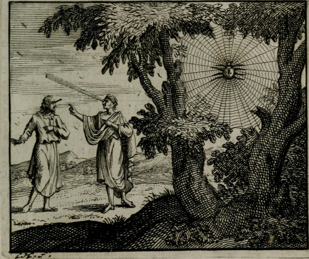 An illustration from Leerzame zinnebeelden : bestaande in christelyke bedenkingen door vergelykinge eeniger schepfelen ..., 1704, leaf 148