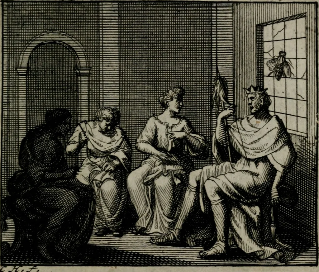 An illustration from Leerzame zinnebeelden : bestaande in christelyke bedenkingen door vergelykinge eeniger schepfelen ..., 1704, leaf 150