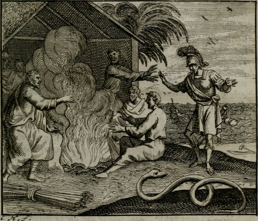 An illustration from Leerzame zinnebeelden : bestaande in christelyke bedenkingen door vergelykinge eeniger schepfelen ..., 1704, leaf 156
