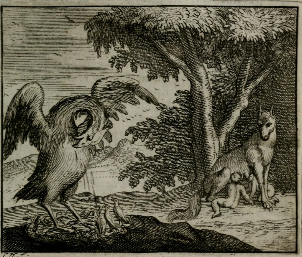 An illustration from Leerzame zinnebeelden : bestaande in christelyke bedenkingen door vergelykinge eeniger schepfelen ..., 1704, leaf 164