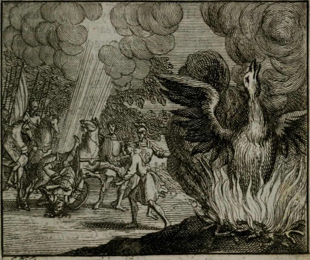 An illustration from Leerzame zinnebeelden : bestaande in christelyke bedenkingen door vergelykinge eeniger schepfelen ..., 1704, leaf 168