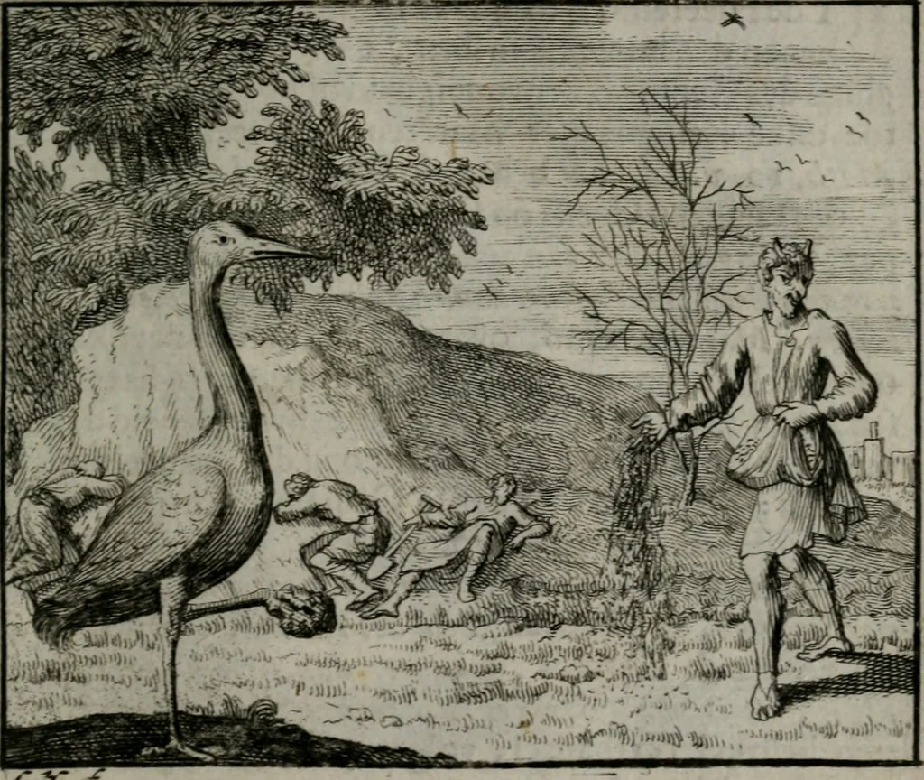 An illustration from Leerzame zinnebeelden : bestaande in christelyke bedenkingen door vergelykinge eeniger schepfelen ..., 1704, leaf 192