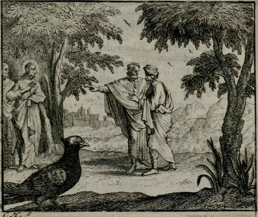 An illustration from Leerzame zinnebeelden : bestaande in christelyke bedenkingen door vergelykinge eeniger schepfelen ..., 1704, leaf 194