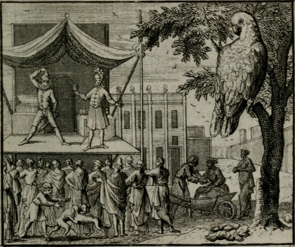 An illustration from Leerzame zinnebeelden : bestaande in christelyke bedenkingen door vergelykinge eeniger schepfelen ..., 1704, leaf 196