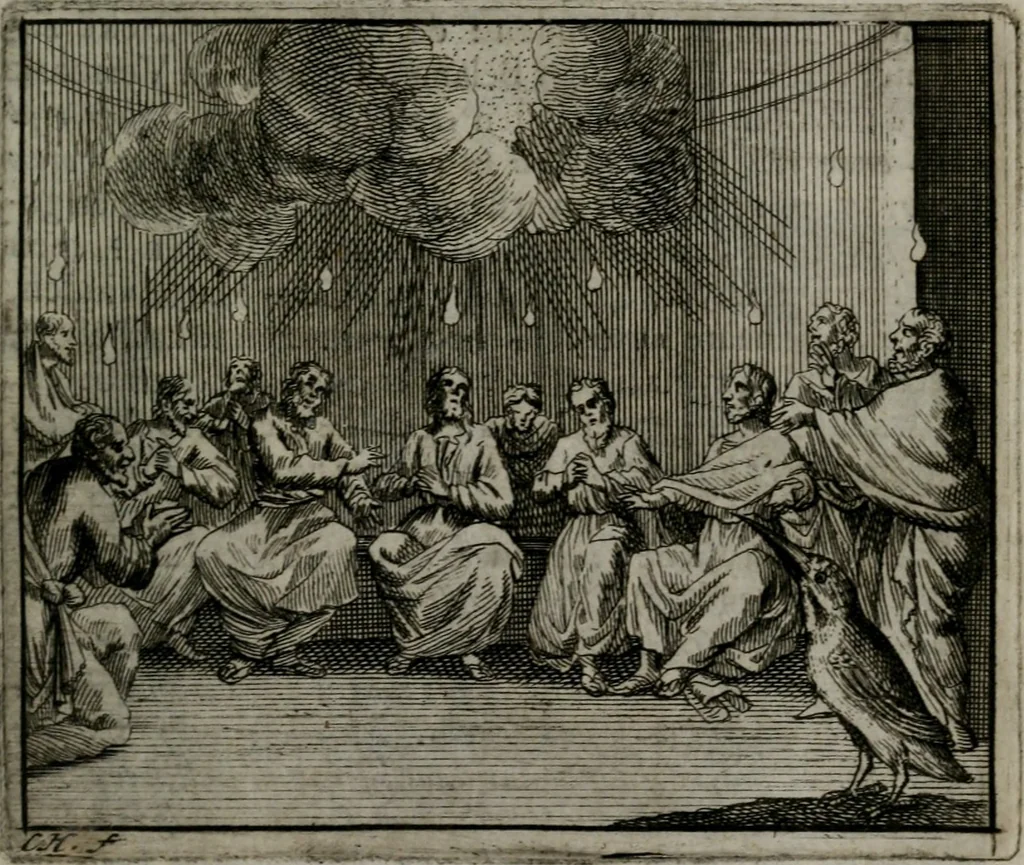 An illustration from Leerzame zinnebeelden : bestaande in christelyke bedenkingen door vergelykinge eeniger schepfelen ..., 1704, leaf 206