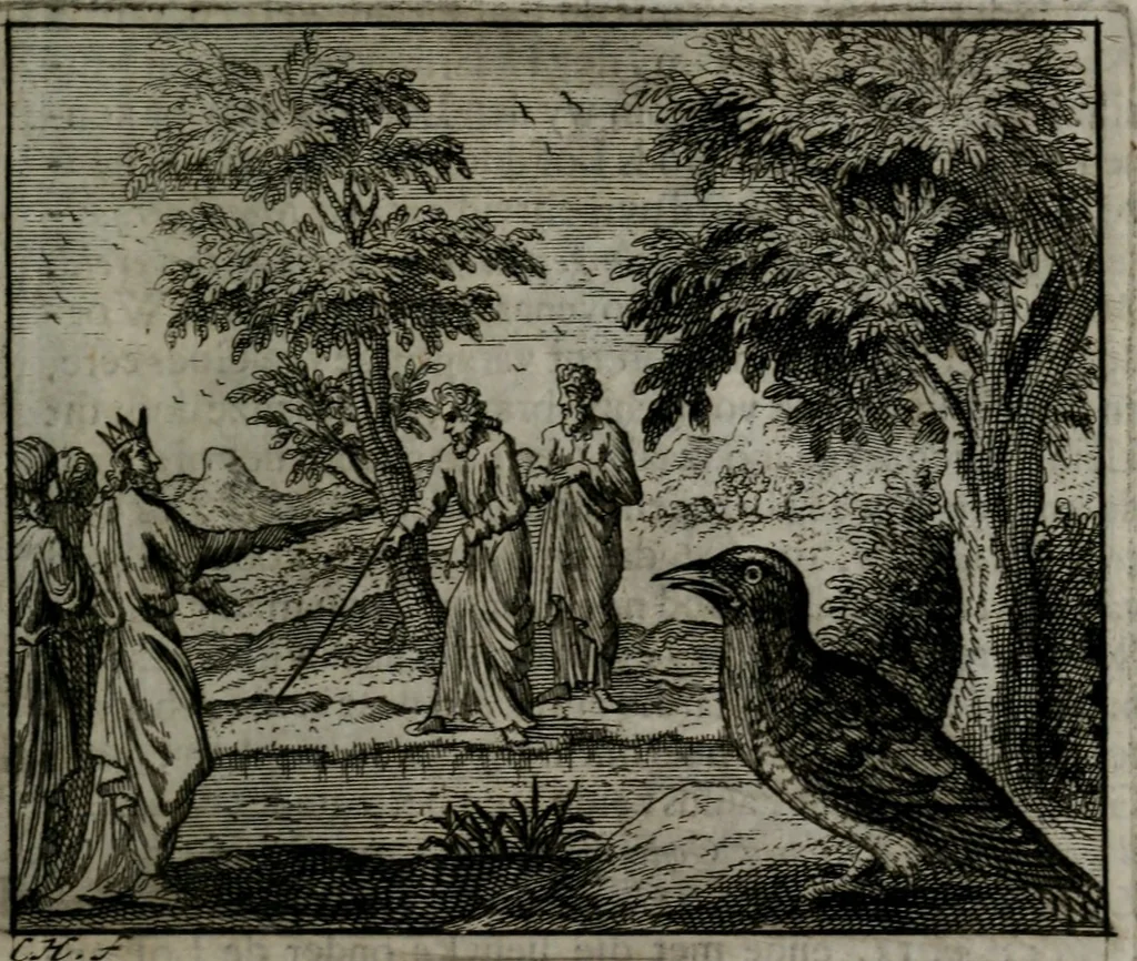 An illustration from Leerzame zinnebeelden : bestaande in christelyke bedenkingen door vergelykinge eeniger schepfelen ..., 1704, leaf 210