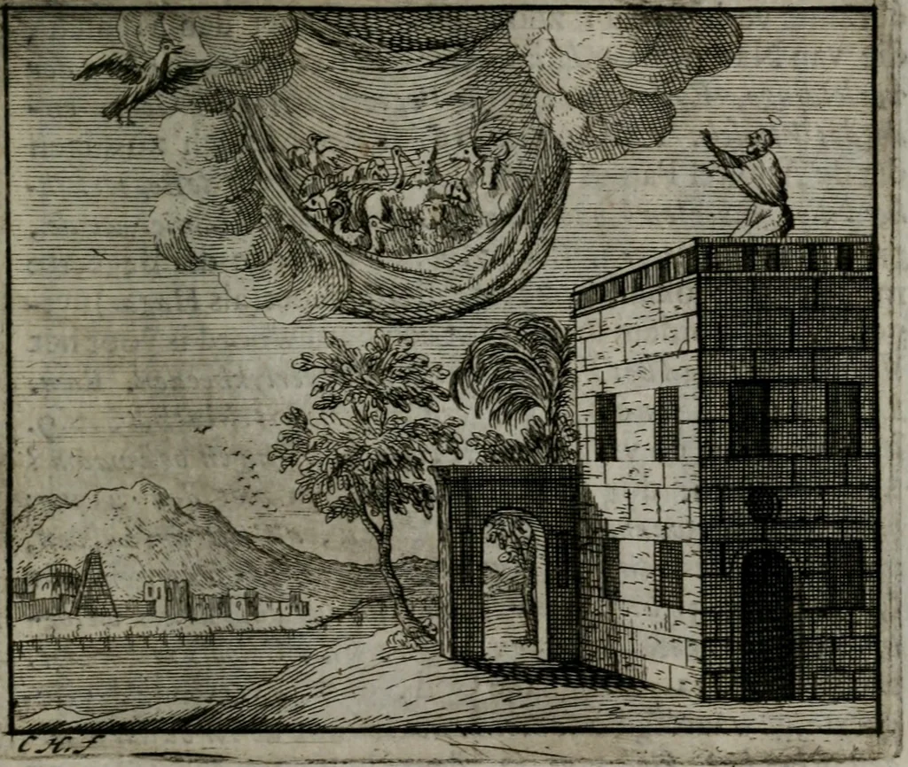 An illustration from Leerzame zinnebeelden : bestaande in christelyke bedenkingen door vergelykinge eeniger schepfelen ..., 1704, leaf 214