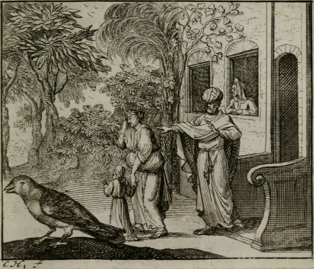 An illustration from Leerzame zinnebeelden : bestaande in christelyke bedenkingen door vergelykinge eeniger schepfelen ..., 1704, leaf 216