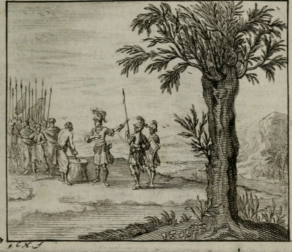 An illustration from Leerzame zinnebeelden : bestaande in christelyke bedenkingen door vergelykinge eeniger schepfelen ..., 1704, leaf 220