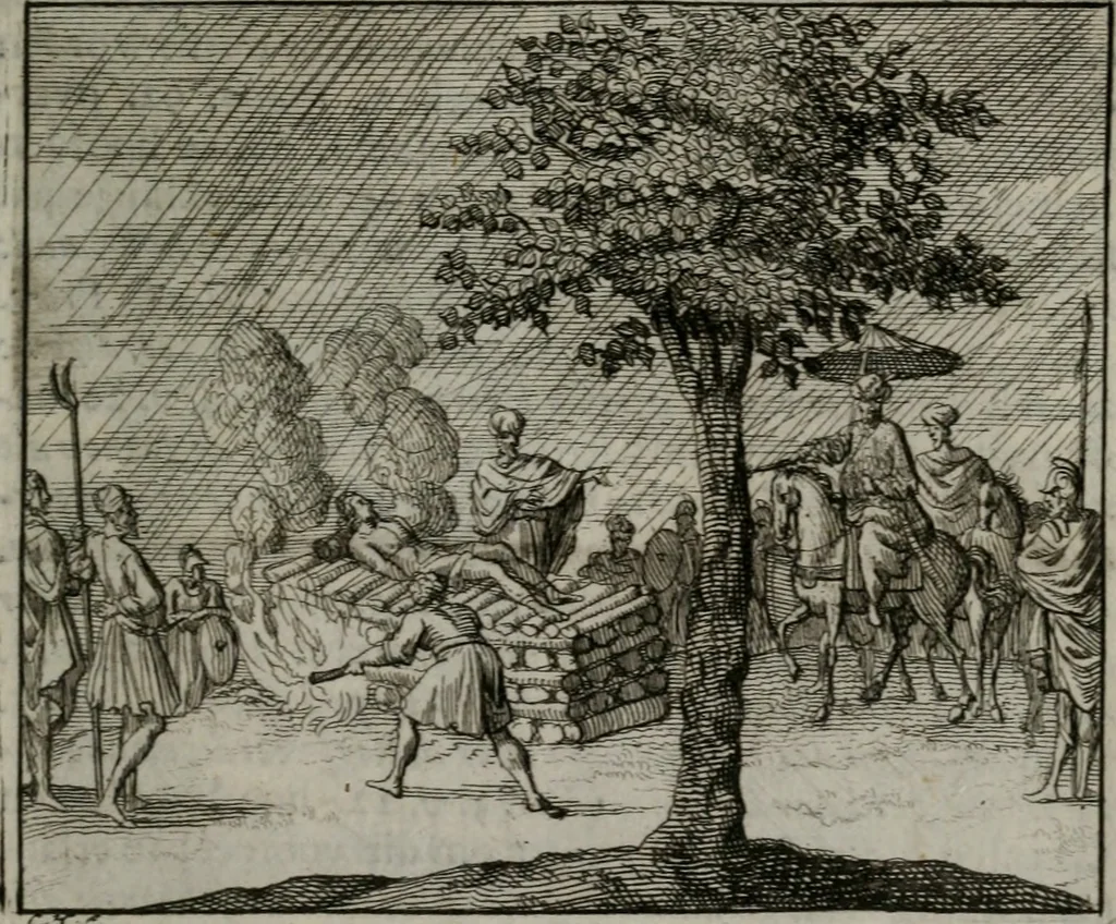 An illustration from Leerzame zinnebeelden : bestaande in christelyke bedenkingen door vergelykinge eeniger schepfelen ..., 1704, leaf 222