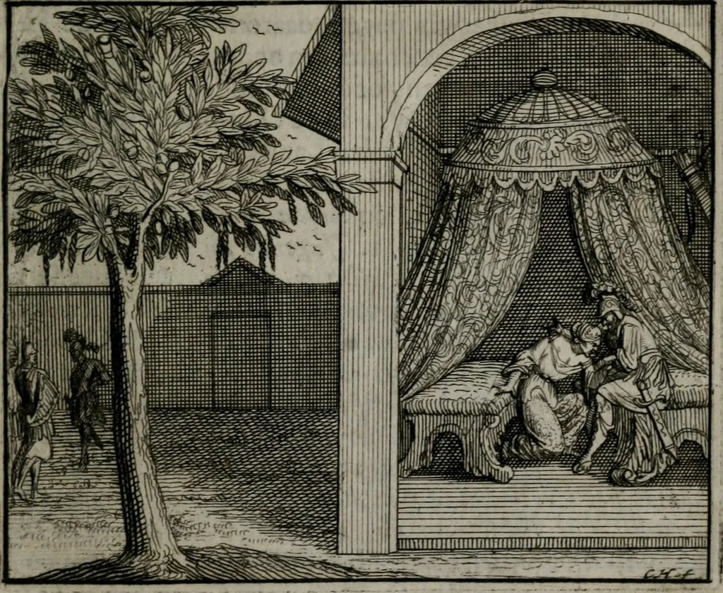 An illustration from Leerzame zinnebeelden : bestaande in christelyke bedenkingen door vergelykinge eeniger schepfelen ..., 1704, leaf 238