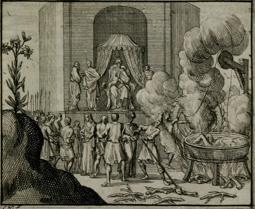 An illustration from Leerzame zinnebeelden : bestaande in christelyke bedenkingen door vergelykinge eeniger schepfelen ..., 1704, leaf 246
