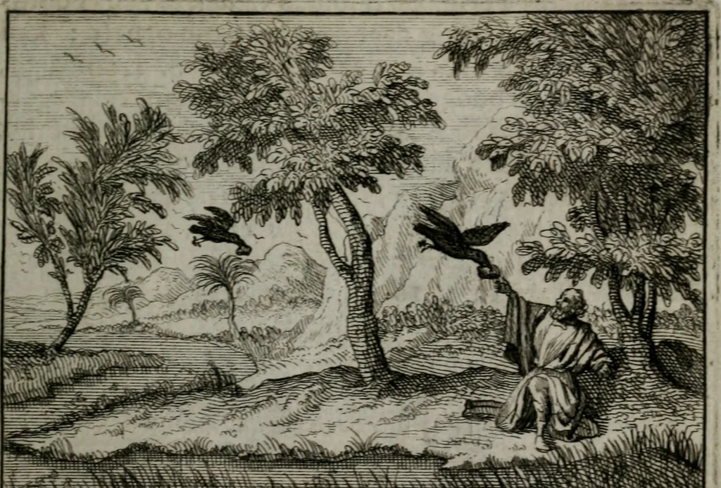 An illustration from Leerzame zinnebeelden : bestaande in christelyke bedenkingen door vergelykinge eeniger schepfelen ..., 1704, leaf 248