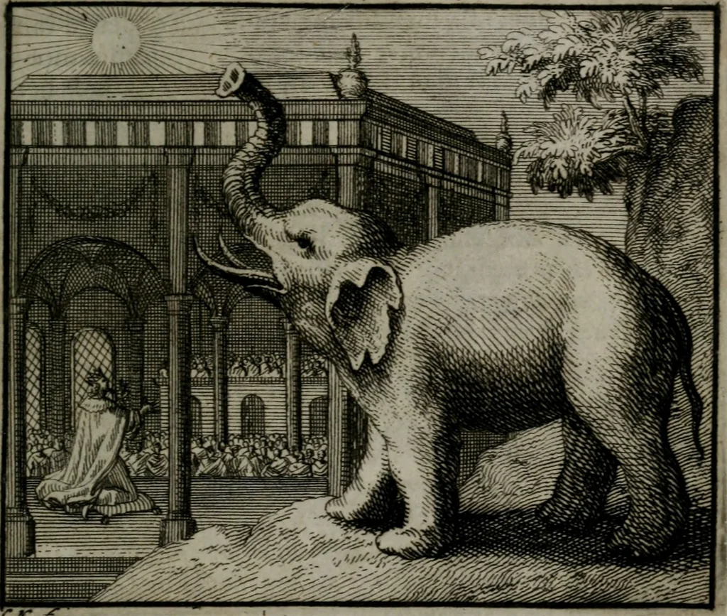 An illustration from Leerzame zinnebeelden : bestaande in christelyke bedenkingen door vergelykinge eeniger schepfelen ..., 1704, leaf 60