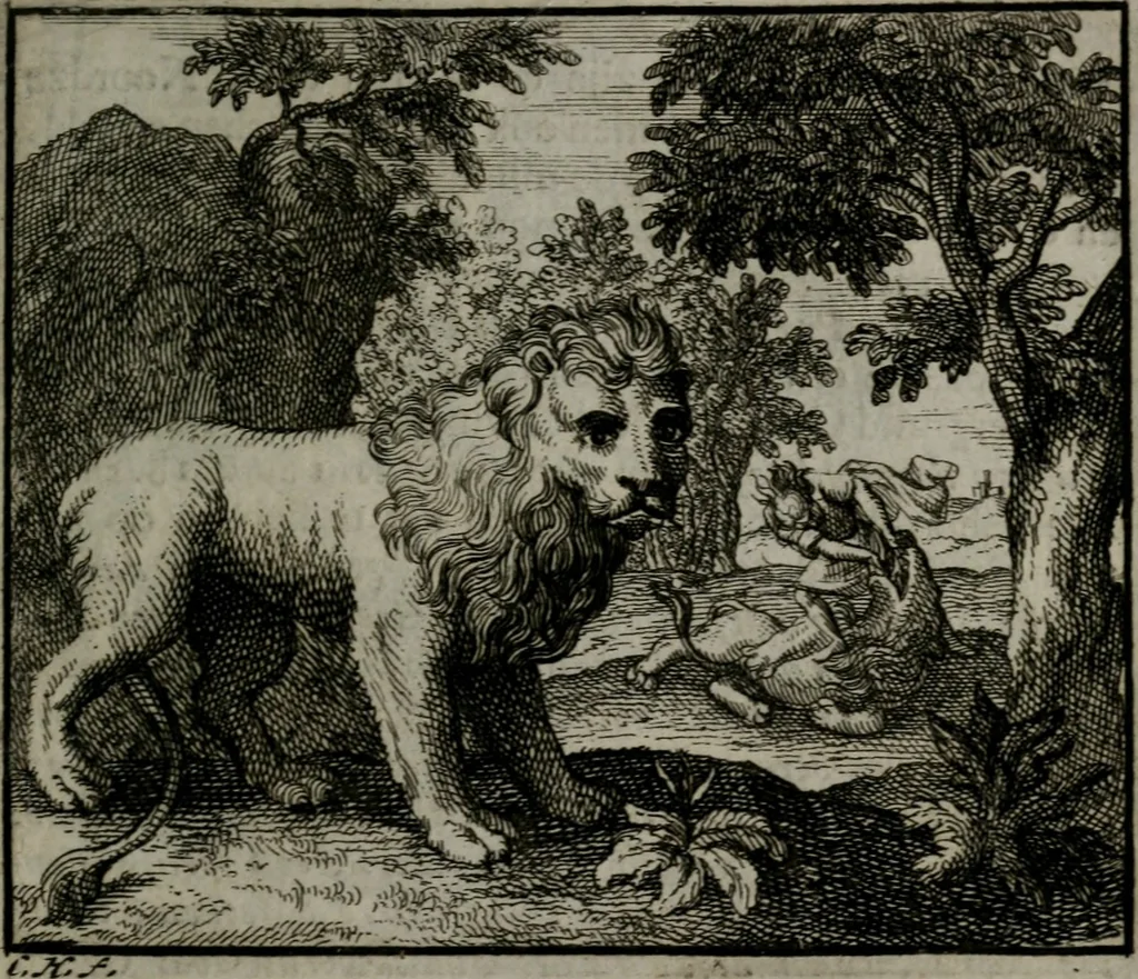 An illustration from Leerzame zinnebeelden : bestaande in christelyke bedenkingen door vergelykinge eeniger schepfelen ..., 1704, leaf 62