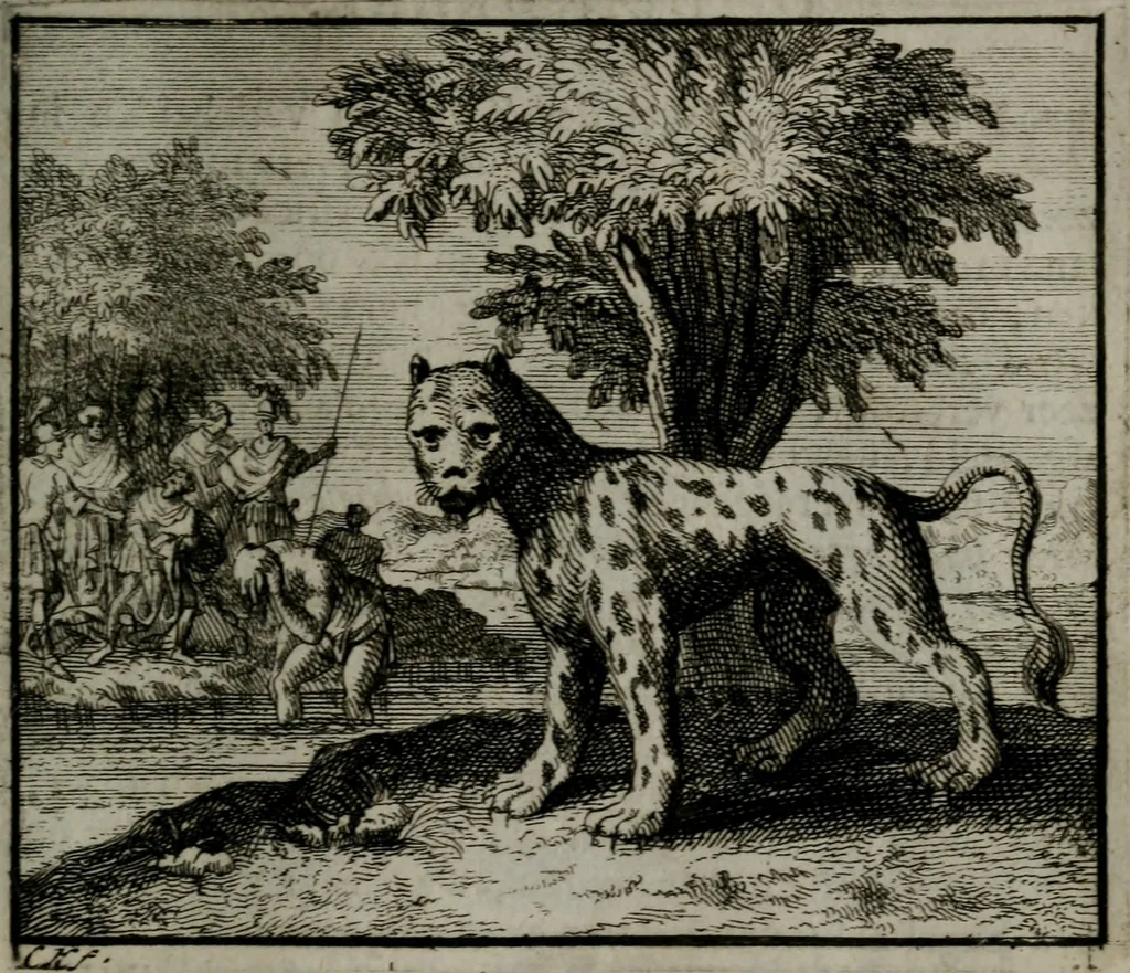 An illustration from Leerzame zinnebeelden : bestaande in christelyke bedenkingen door vergelykinge eeniger schepfelen ..., 1704, leaf 70