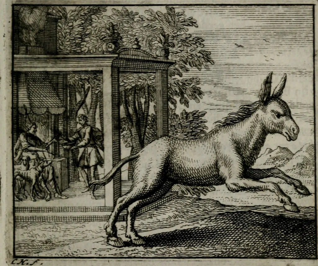 An illustration from Leerzame zinnebeelden : bestaande in christelyke bedenkingen door vergelykinge eeniger schepfelen ..., 1704, leaf 78
