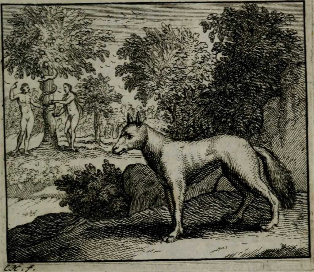 An illustration from Leerzame zinnebeelden : bestaande in christelyke bedenkingen door vergelykinge eeniger schepfelen ..., 1704, leaf 86