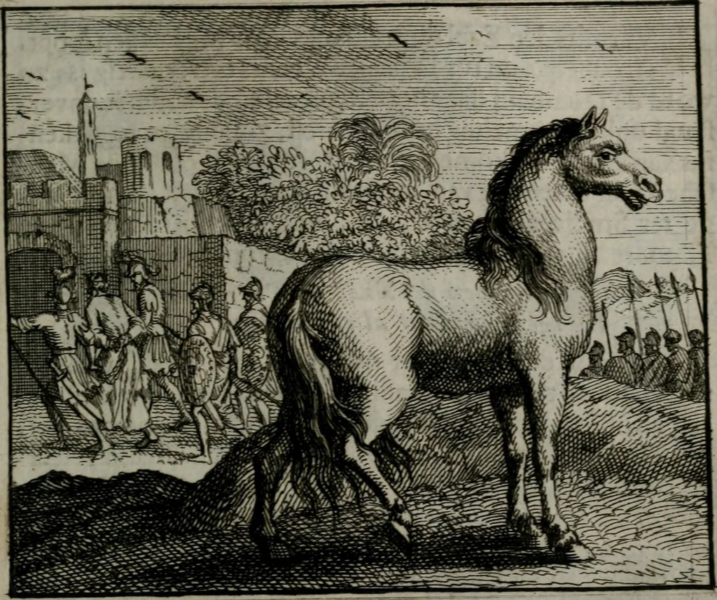 An illustration from Leerzame zinnebeelden : bestaande in christelyke bedenkingen door vergelykinge eeniger schepfelen ..., 1704, leaf 92