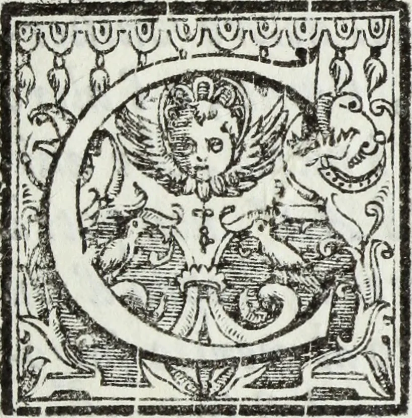An illustration from Le essequie celebratesi nella chiesa delle MM. RR. Madri di S. Orsola di Mantoua : d'ordine della serenissima signora arciduchessa Isabella Clara d' Austria, duchessa di Mantoua, Monferrato, &c., per la morte dell' imperatrice augustissima Claudia Felice lei nipote, 1676, leaf 6