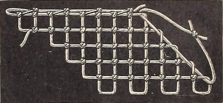 An illustration from Le filet-Richelieu, 1800, leaf 10
