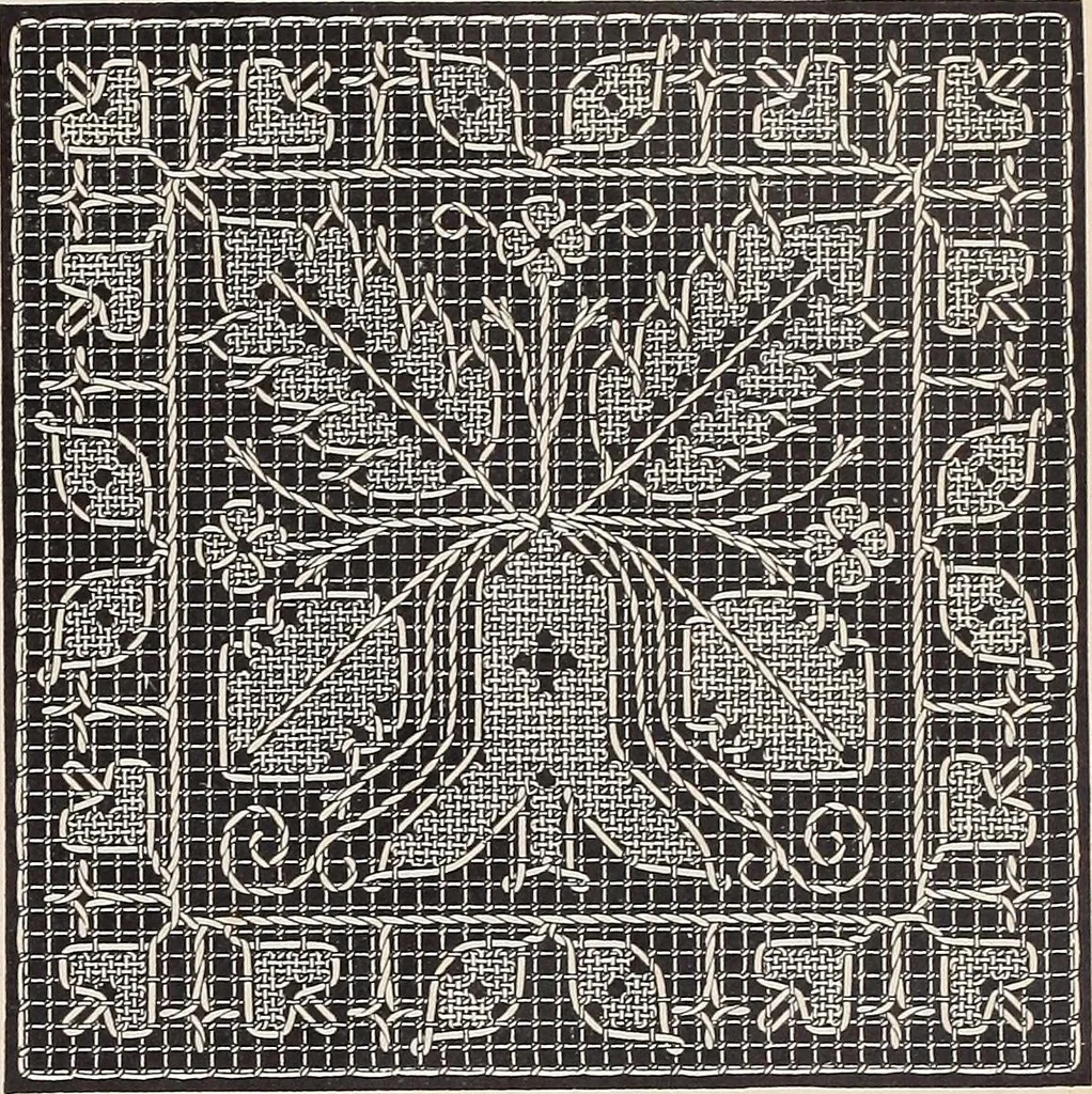 An illustration from Le filet-Richelieu, 1800, leaf 26