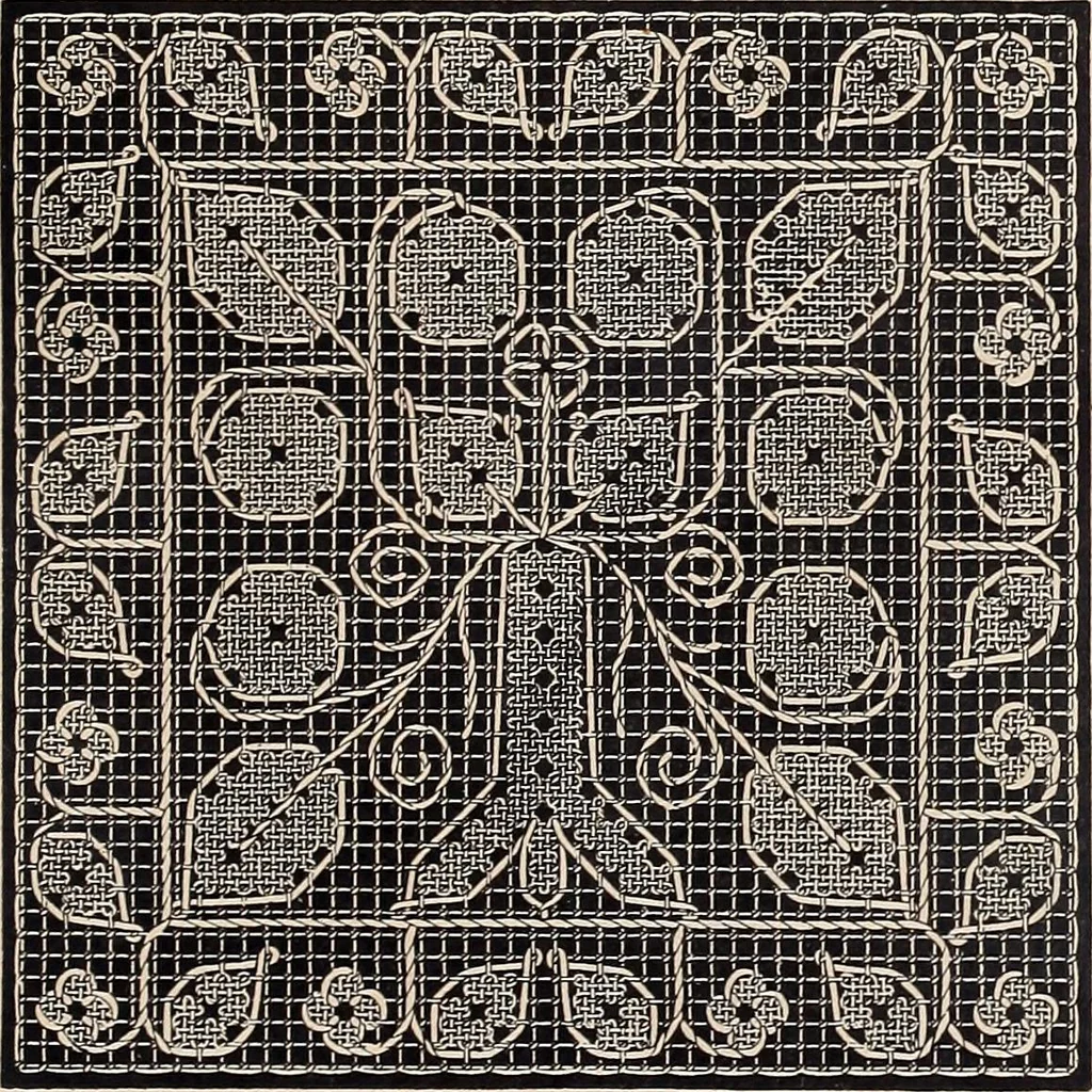 An illustration from Le filet-Richelieu, 1800, leaf 56