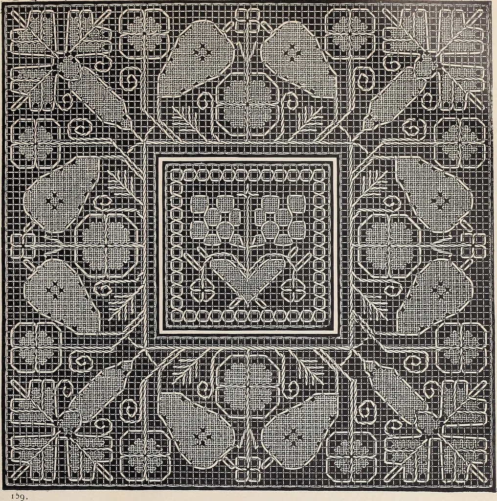 An illustration from Le filet-Richelieu, 1800, leaf 90