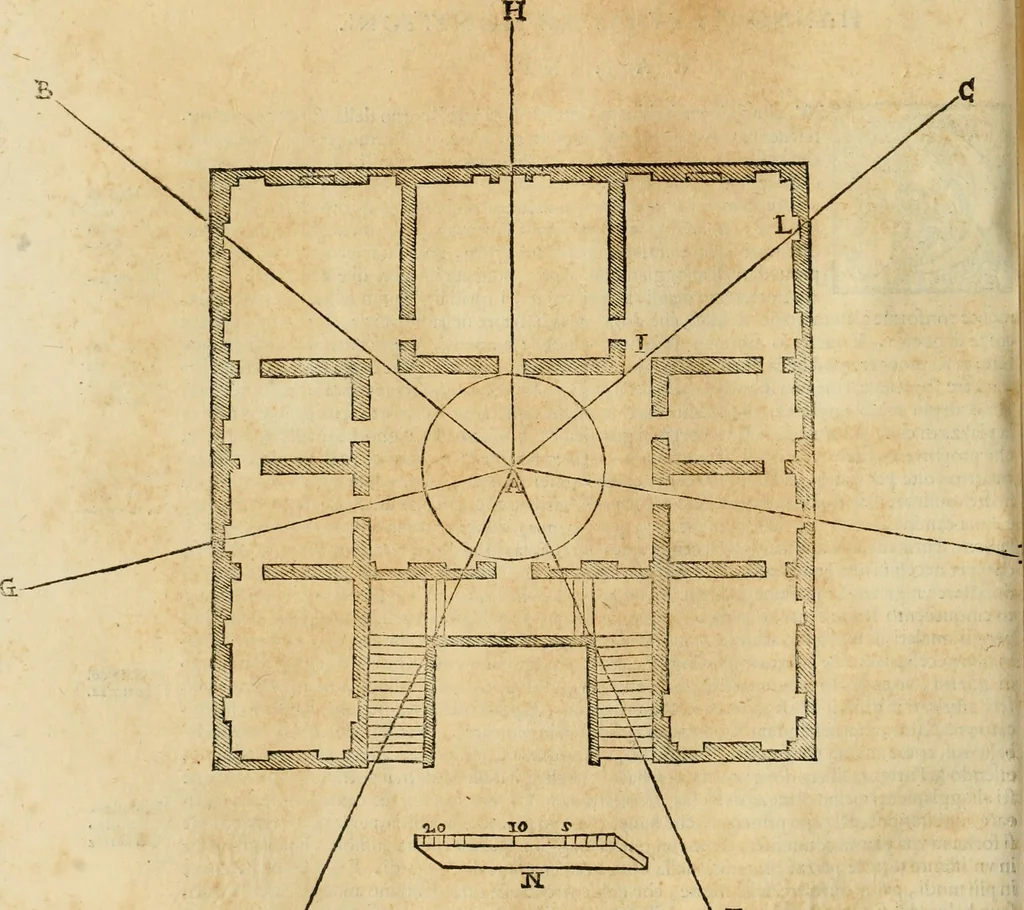An illustration from Le fortificationi di Buonaiuto Lorini, nobile fiorentino ... : con l'aggiunta del sesto libro doue si mostra, con la scienza e con la pratica, l'ordine di fortificare le città & altri luoghi, con tutti gli auuertimenti, che più possono apportar benficio per la sicurtà delle fortezze .., 1609, leaf 155
