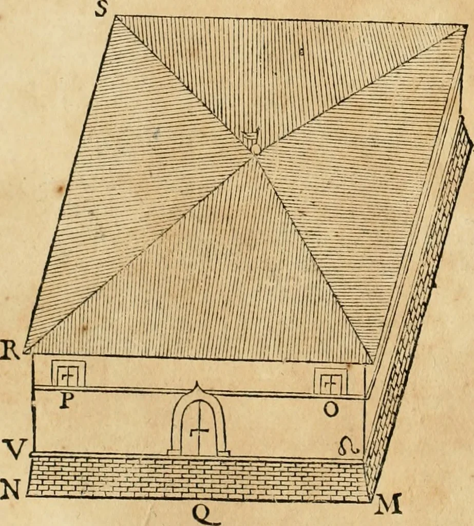 An illustration from Le fortificationi di Buonaiuto Lorini, nobile fiorentino ... : con l'aggiunta del sesto libro doue si mostra, con la scienza e con la pratica, l'ordine di fortificare le città & altri luoghi, con tutti gli auuertimenti, che più possono apportar benficio per la sicurtà delle fortezze .., 1609, leaf 159