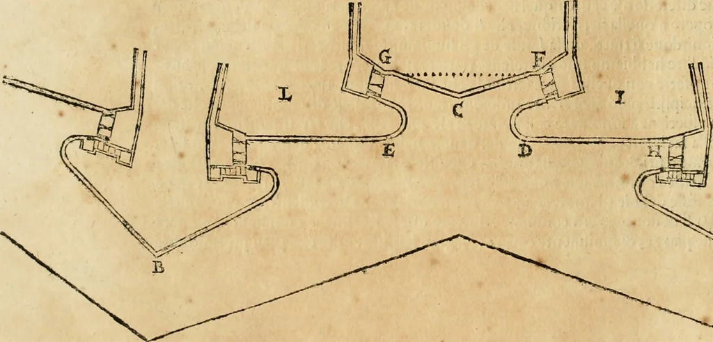 An illustration from Le fortificationi di Buonaiuto Lorini, nobile fiorentino ... : con l'aggiunta del sesto libro doue si mostra, con la scienza e con la pratica, l'ordine di fortificare le città & altri luoghi, con tutti gli auuertimenti, che più possono apportar benficio per la sicurtà delle fortezze .., 1609, leaf 169