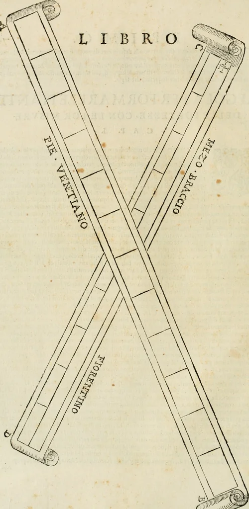 An illustration from Le fortificationi di Buonaiuto Lorini, nobile fiorentino ... : con l'aggiunta del sesto libro doue si mostra, con la scienza e con la pratica, l'ordine di fortificare le città & altri luoghi, con tutti gli auuertimenti, che più possono apportar benficio per la sicurtà delle fortezze .., 1609, leaf 23
