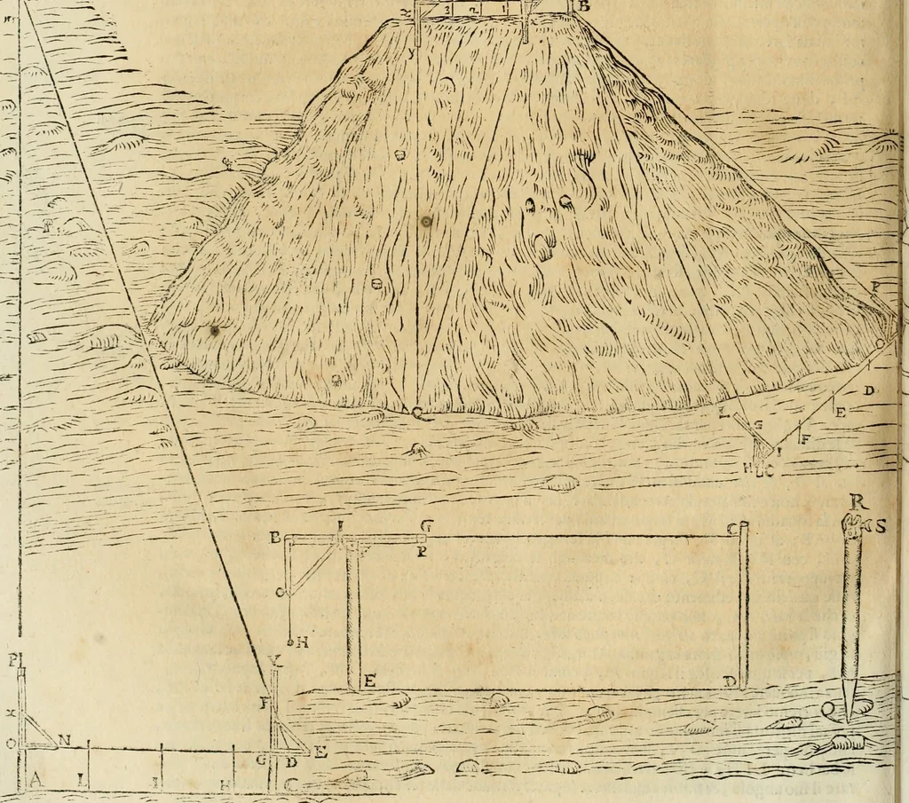 An illustration from Le fortificationi di Buonaiuto Lorini, nobile fiorentino ... : con l'aggiunta del sesto libro doue si mostra, con la scienza e con la pratica, l'ordine di fortificare le città & altri luoghi, con tutti gli auuertimenti, che più possono apportar benficio per la sicurtà delle fortezze .., 1609, leaf 307