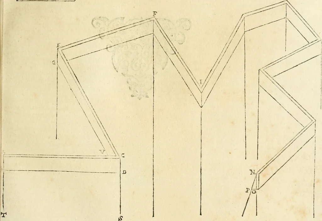 An illustration from Le fortificationi di Buonaiuto Lorini, nobile fiorentino ... : con l'aggiunta del sesto libro doue si mostra, con la scienza e con la pratica, l'ordine di fortificare le città & altri luoghi, con tutti gli auuertimenti, che più possono apportar benficio per la sicurtà delle fortezze .., 1609, leaf 48