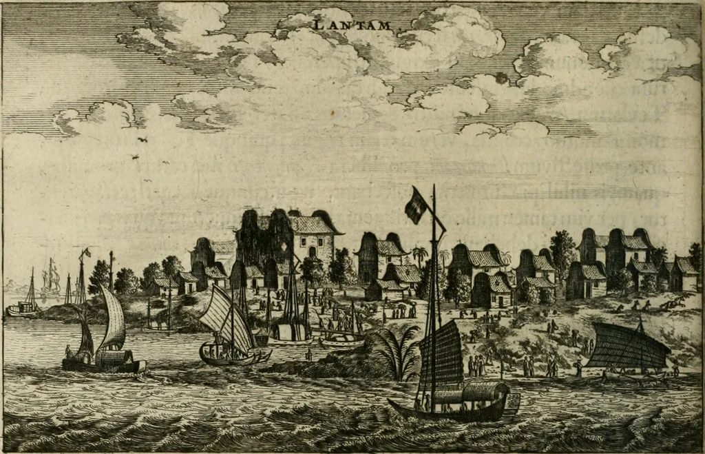 An illustration from Legatio batavica ad magnum Tartariæ chamum Sungteium, modernum Sinæ imperatorem. Historiarum narratione, quæ legatis in provinciis Quantung, Kiangsi, Nanking, Xantung, Peking, & aula imperatoriâ ab anno 1665 ad annum 1657 obtigerunt, ut & ardua Sinensium in bello tartarico fortunâ, provinciarum accurata geographia, urbium delineatione, nec non artis & naturæ miraculis ex animalium, vegetabilium, mineralium genere per centum & quinquaginta æneas figuras passim illustrata & conscripta vernacule, 1668, leaf 259