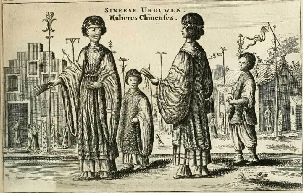 An illustration from Legatio batavica ad magnum Tartariæ chamum Sungteium, modernum Sinæ imperatorem. Historiarum narratione, quæ legatis in provinciis Quantung, Kiangsi, Nanking, Xantung, Peking, & aula imperatoriâ ab anno 1665 ad annum 1657 obtigerunt, ut & ardua Sinensium in bello tartarico fortunâ, provinciarum accurata geographia, urbium delineatione, nec non artis & naturæ miraculis ex animalium, vegetabilium, mineralium genere per centum & quinquaginta æneas figuras passim illustrata & conscripta vernacule, 1668, leaf 302