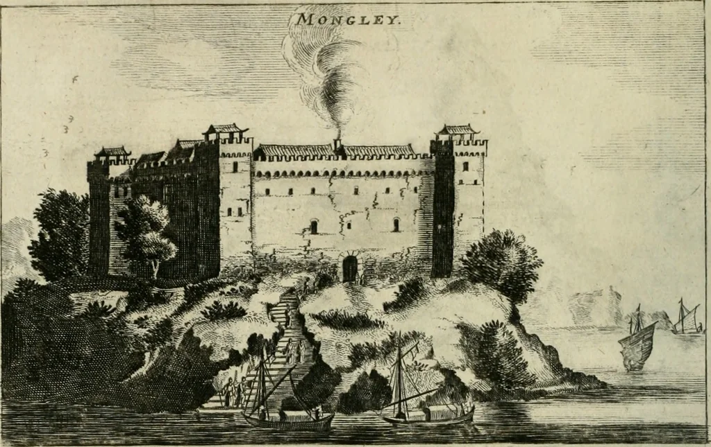 An illustration from Legatio batavica ad magnum Tartariæ chamum Sungteium, modernum Sinæ imperatorem. Historiarum narratione, quæ legatis in provinciis Quantung, Kiangsi, Nanking, Xantung, Peking, & aula imperatoriâ ab anno 1665 ad annum 1657 obtigerunt, ut & ardua Sinensium in bello tartarico fortunâ, provinciarum accurata geographia, urbium delineatione, nec non artis & naturæ miraculis ex animalium, vegetabilium, mineralium genere per centum & quinquaginta æneas figuras passim illustrata & conscripta vernacule, 1668, leaf 83